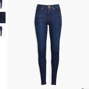 Loft Skinny Jeans In Classic Dark Indigo Wash